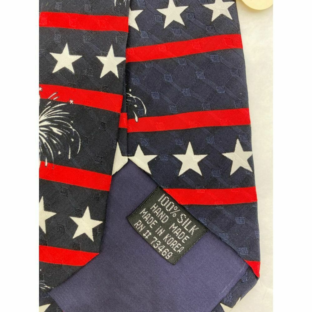MICKEY MOUSE Disney Neck Tie Black Red White Hand Made 100% Silk
