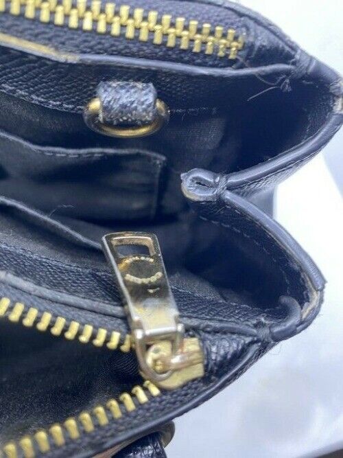 Coach Carryall Mini Brooke Light Goldblack Leather Cross Body Bag