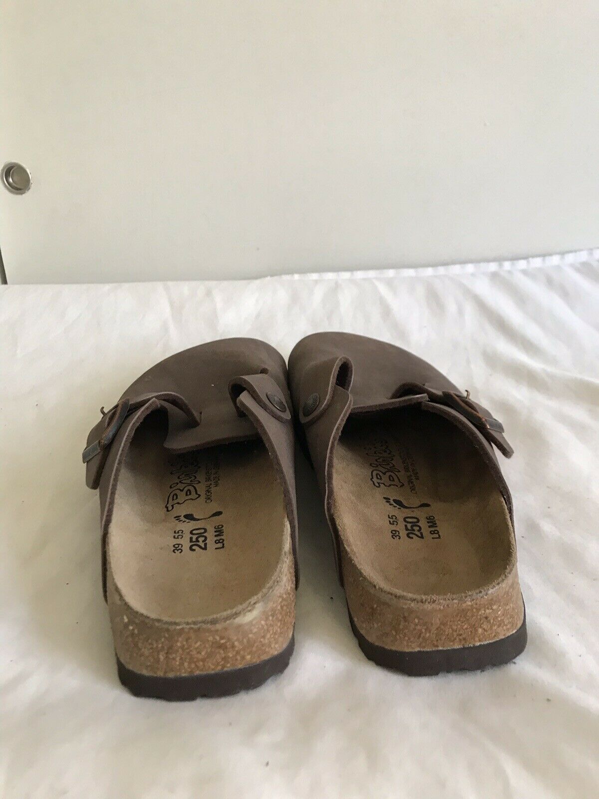 BIRKENSTOCK SLIPPERS-Brown-Size L8 M6