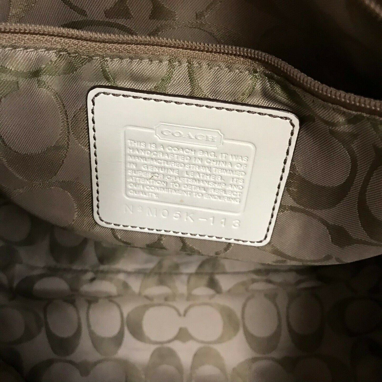 Coach Fabric/Leather Tote