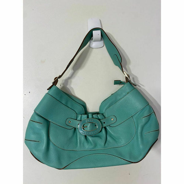 ANYA HINDMARCH Blue Green Leather Shoulder Bag Msrp 1,200