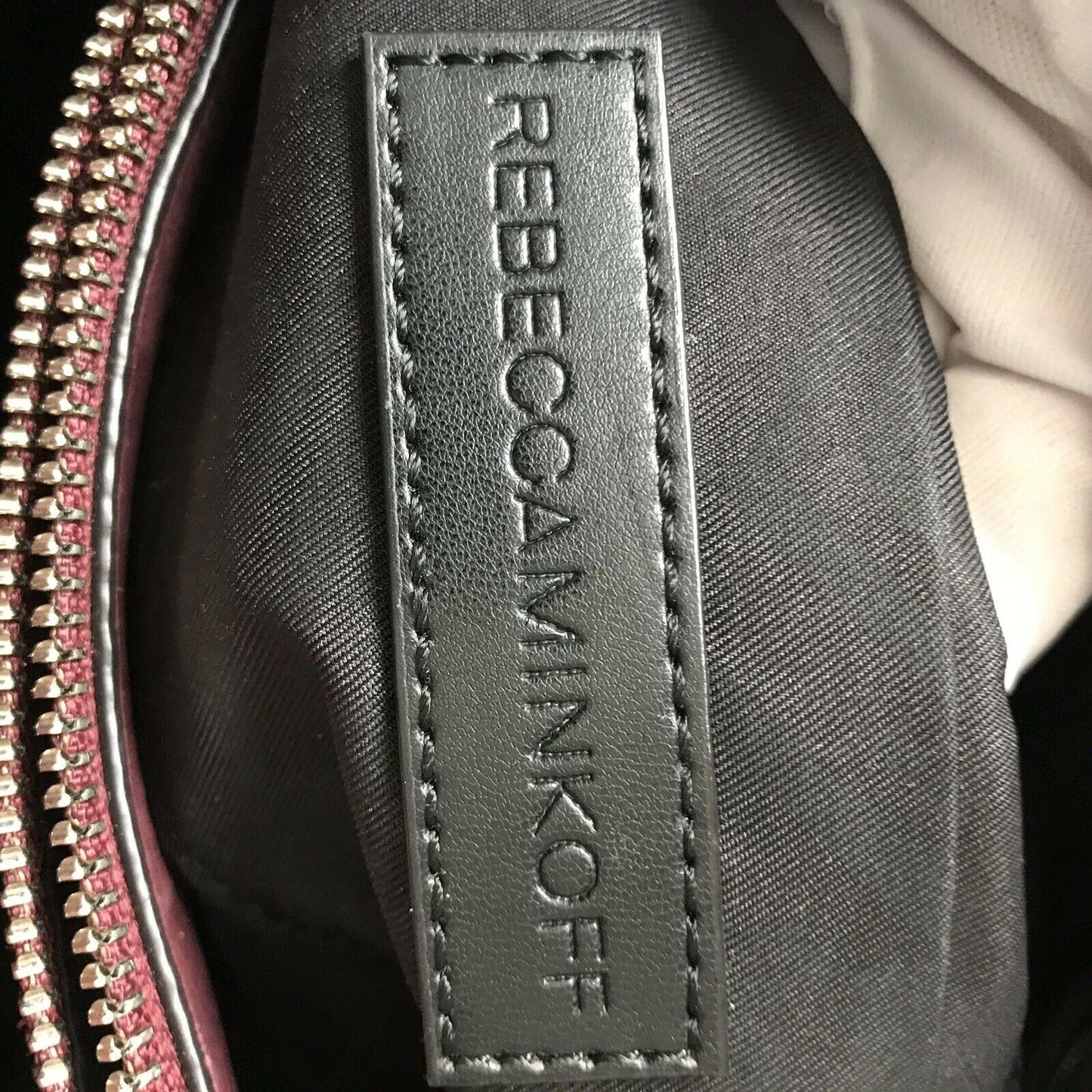 REBECCA MINKOFF Red Suede Tote Bag