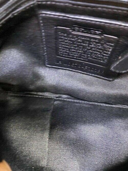 coach small handbag black leather tote