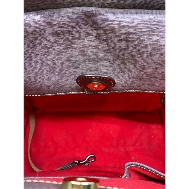dooney and bourke large handbag w strap purple saffiano leather cross body bag