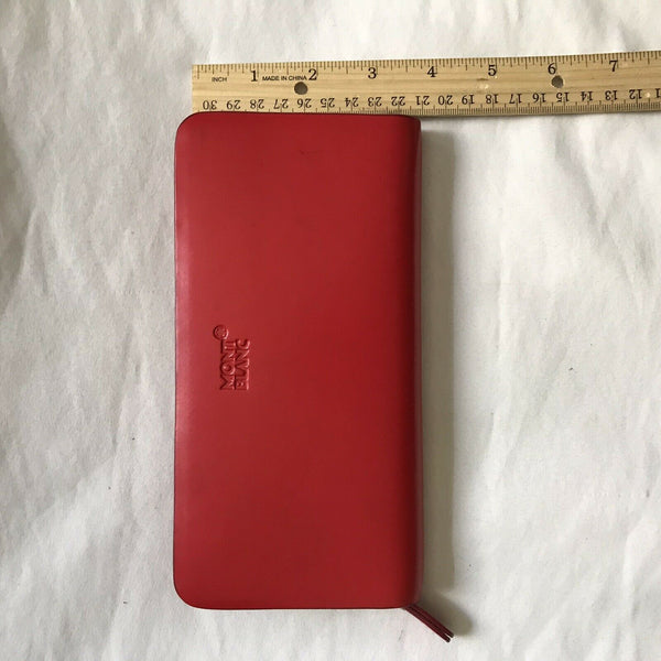 MONT BLANC Red leather Wallet