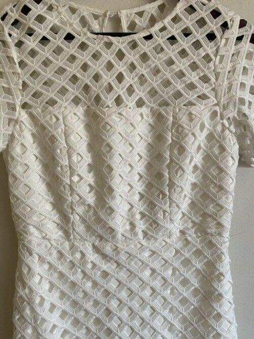 milly white new msrp short formal dress
