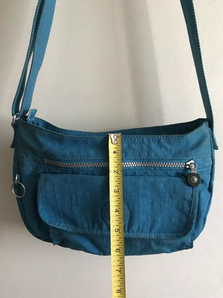 KIPLING Small Bright Blue Nylon Crossbody Bag