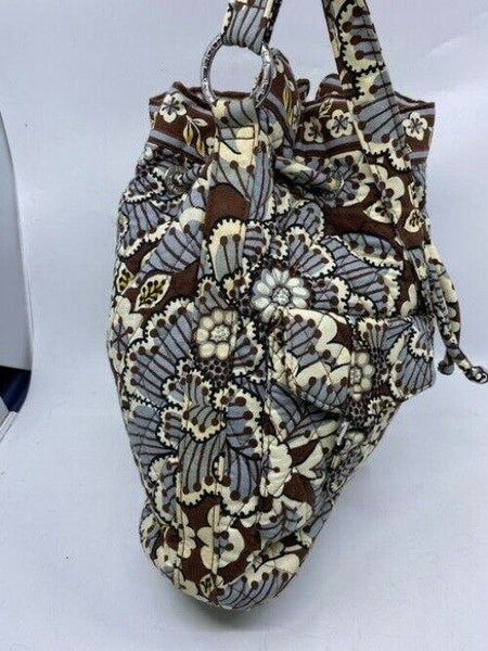 Vera Bradley Msrp Brown Blue White Cross Body Bag