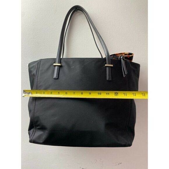 KATE Spade Black Large Nylon Tote Bag w/Tie Accent