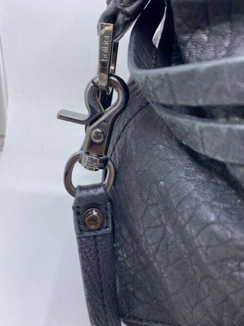 Botkier Large Convertible City Black Pebbled Leather Cross Body Bag