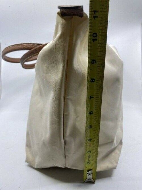 Longchamp Shopping Off White Brown Tote