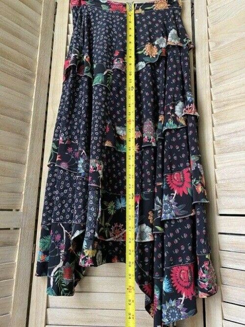 Nicole Miller black multicolor floral skirt