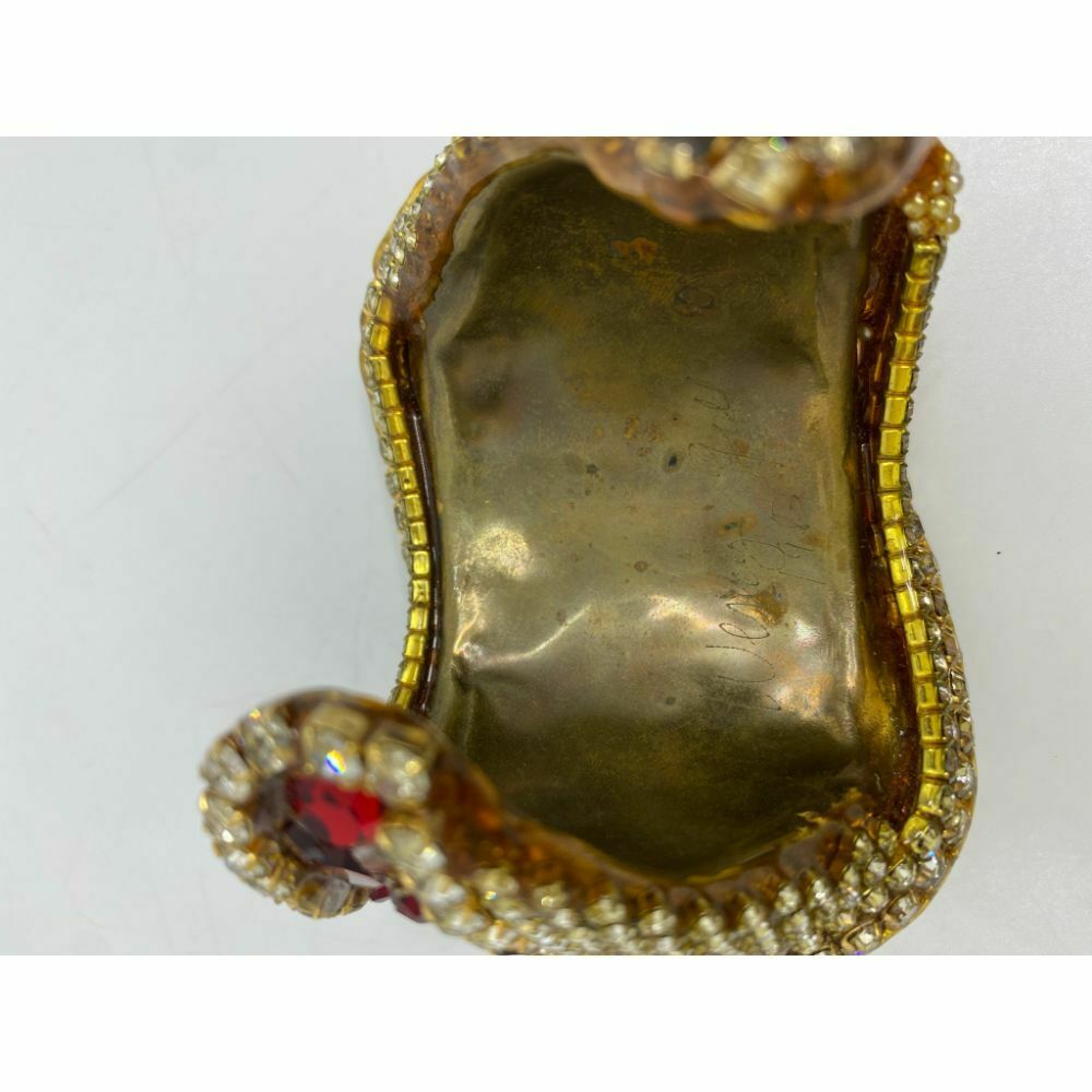 Rare! WENDY GELL Signed 1983 Red Be jewelled Cuff Bracelet