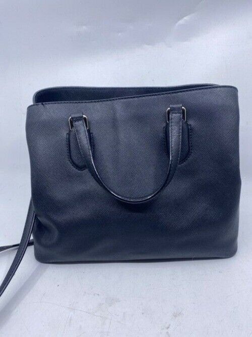 Kate Spade Multi Compartment Zip Middle Zip Black Leather Cross Body Bag