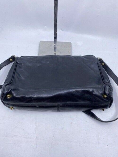 Etienne Aigner Vintage Classic Black Leather Shoulder Bag