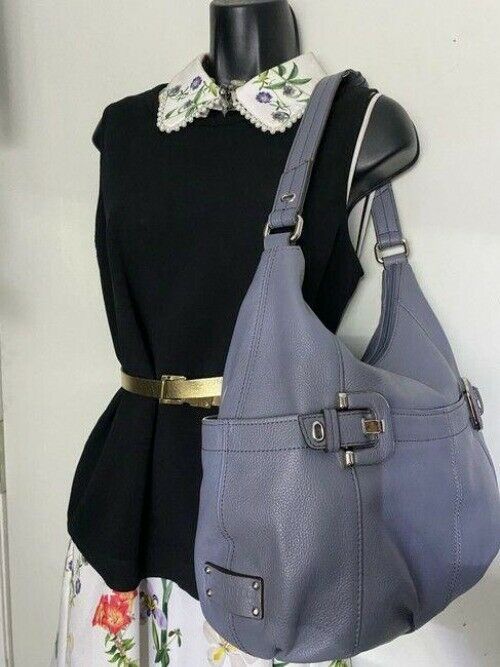 tignanello bag light purple leather tote