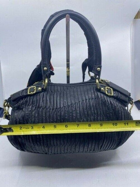 coach w w detachable specialty tie accent black shoulder bag