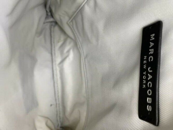 marc jacobs white black nylon fabric cross body bag