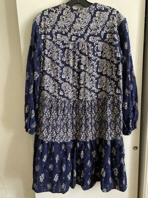 maeve navy white xs for anthropologie short casual dress