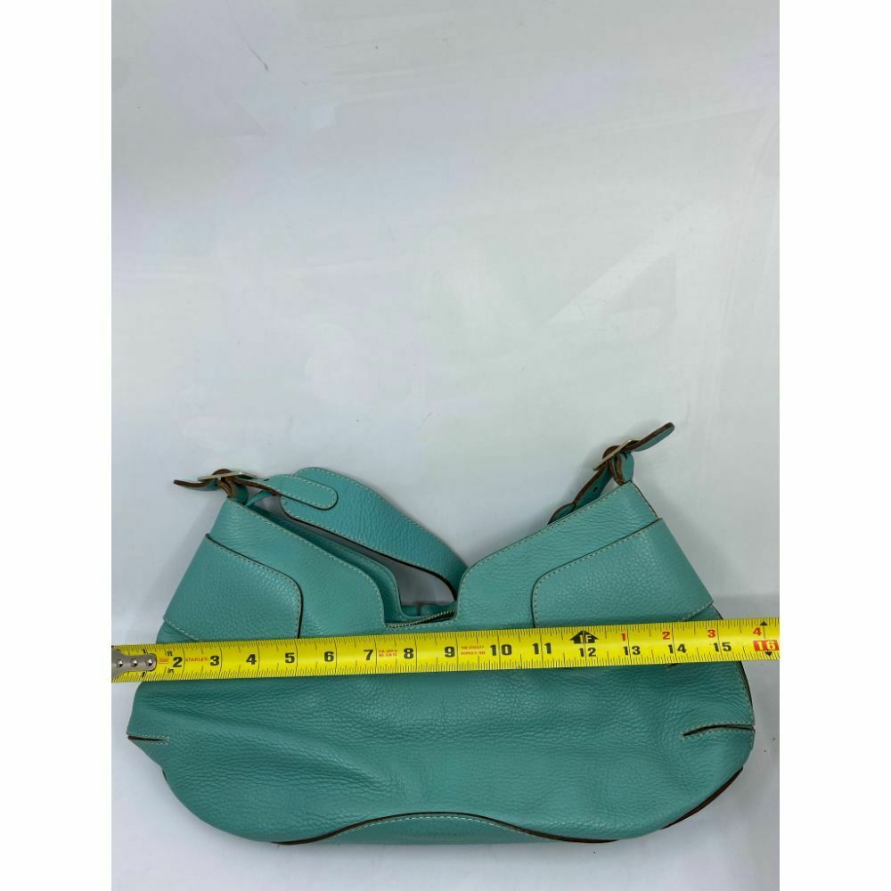 ANYA HINDMARCH Blue Green Leather Shoulder Bag Msrp 1,200
