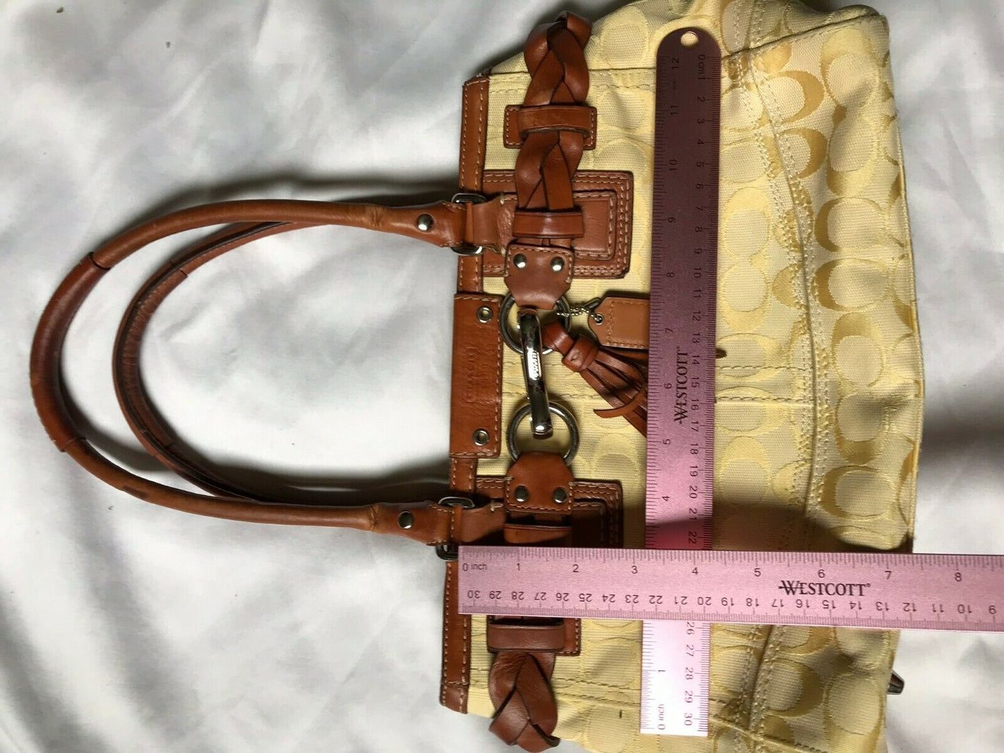 Coach Brown/Cream Shoulder Bag