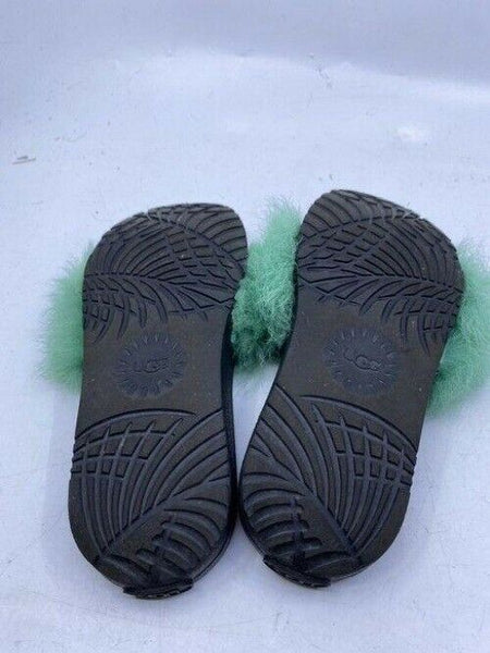 Ugg Australia Green Super Cute Puffed Sandals Size Us