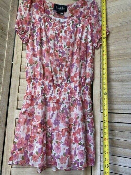 Nicole Miller Purple Coral White Msrp Short Casual Dress