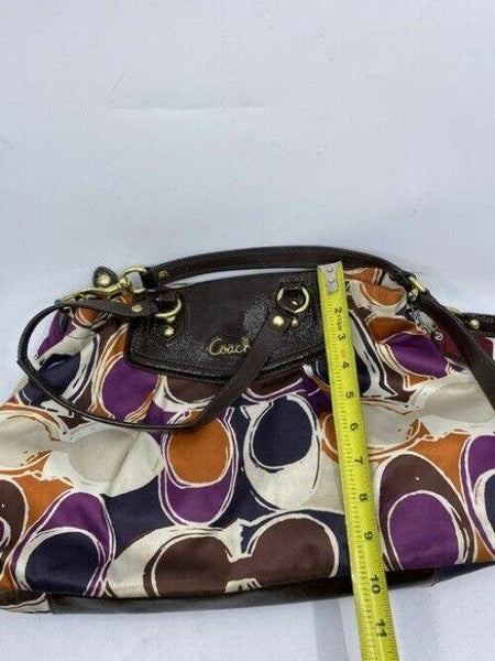 Coach Multicolor Fabric Cross Body Bag