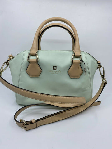 Kate Spade Green leather  Trapeze Bag W Crossbody