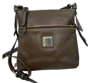 dooney and bourke brown leather cross body bag