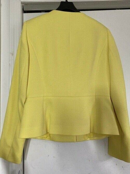 elie tahari yellow in lemon color msrp jacket