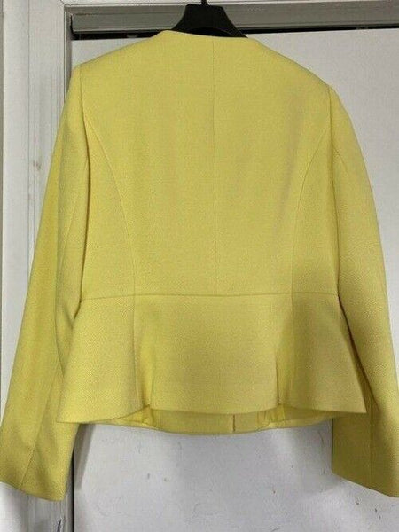 elie tahari yellow in lemon color msrp jacket