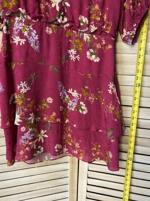 Nicole Miller Pink White New Floral Mini Msrp Short Casual Dress