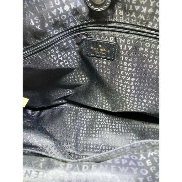 KATE Spade Black Large Nylon Tote Bag w/Tie Accent