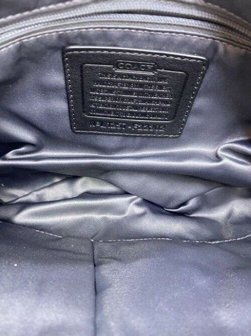coach black white cross body bag
