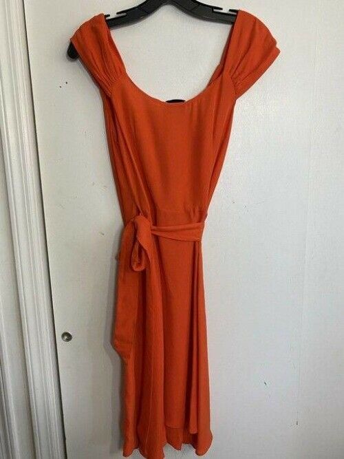 Milly red orange new chiffon msrp