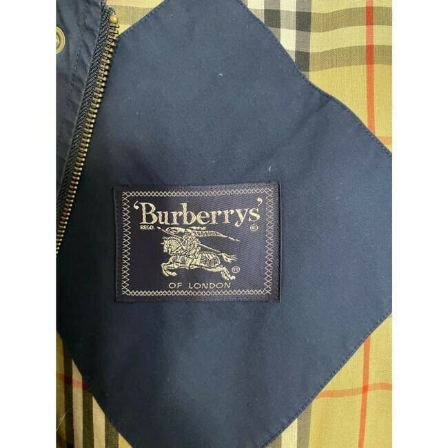 BURBERRY Men's Navy Blue Wind Breaker Jacket Medium