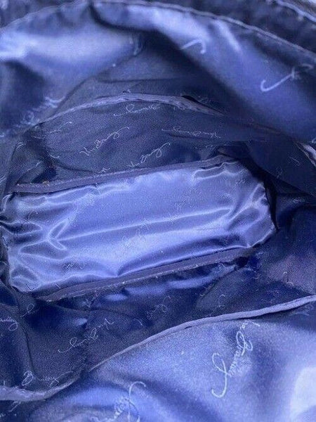 Vera Bradley Large Quilted Navy Blue Shoulder Bag