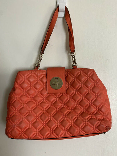 Kate Spade Orange Leather Tote Bag