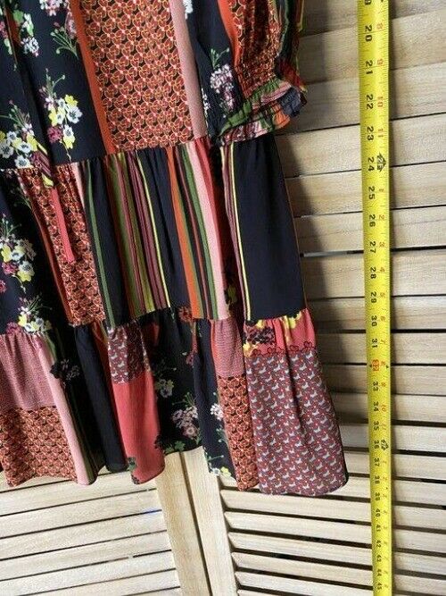 Nicole Miller Black Red Pink New Floral Msrp Short Casual Dress