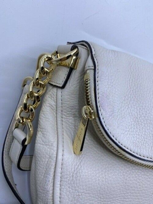 Michael Kors Tassel White Leather Cross Body Bag