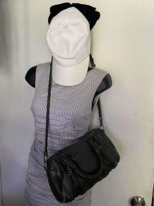 Zadig And Voltaire Sunny Duffel Gray Leather Cross Body Bag