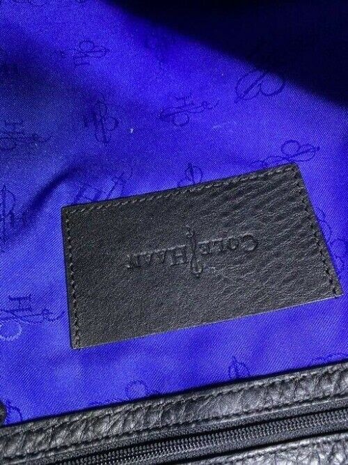 cole haan xl black leather shoulder bag