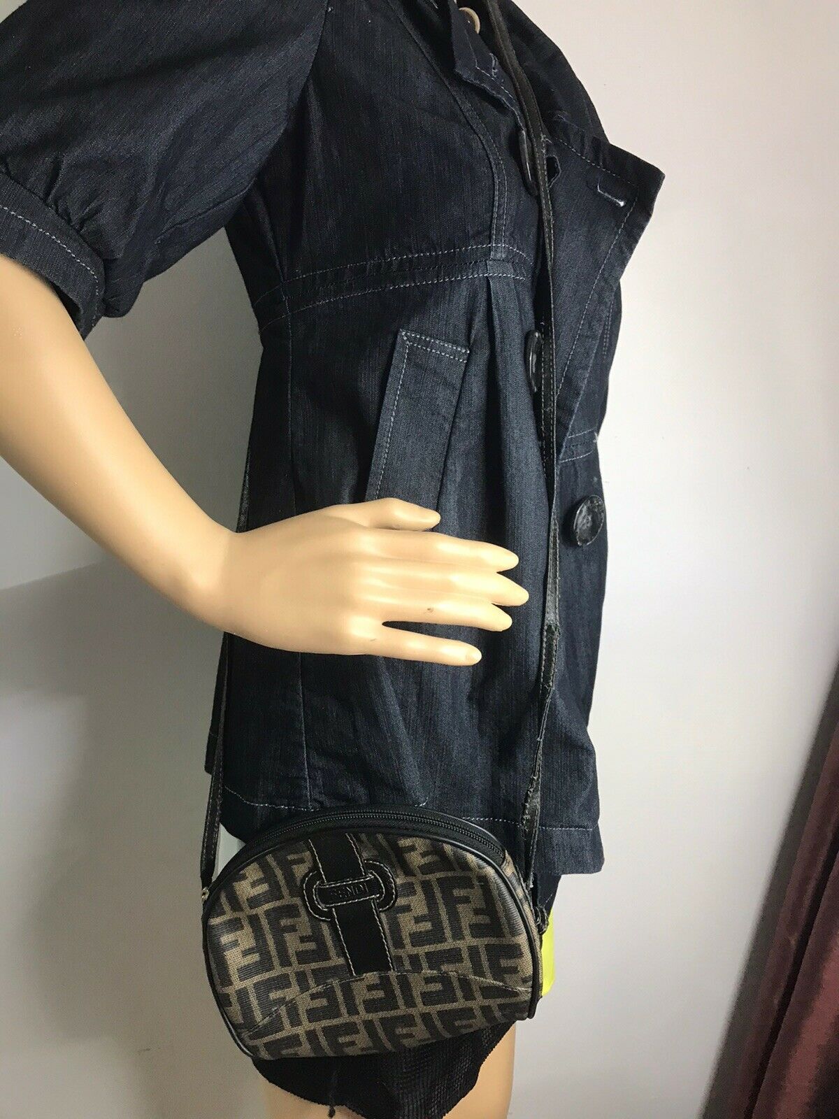 FENDI Vintage All over logo small crossbody