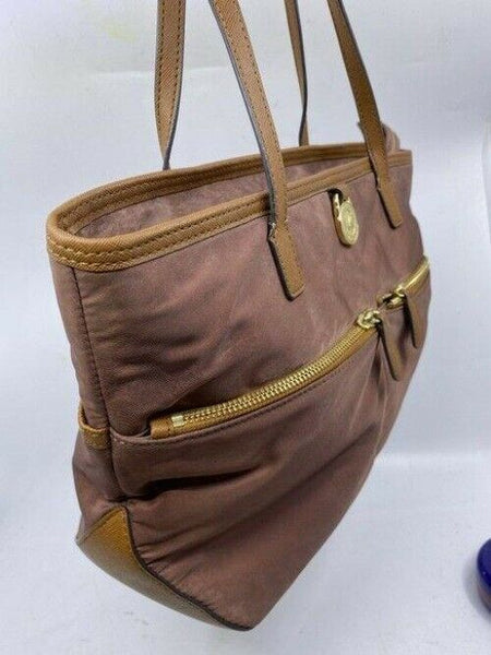 michael kors bag medium bronze brown nylon tote