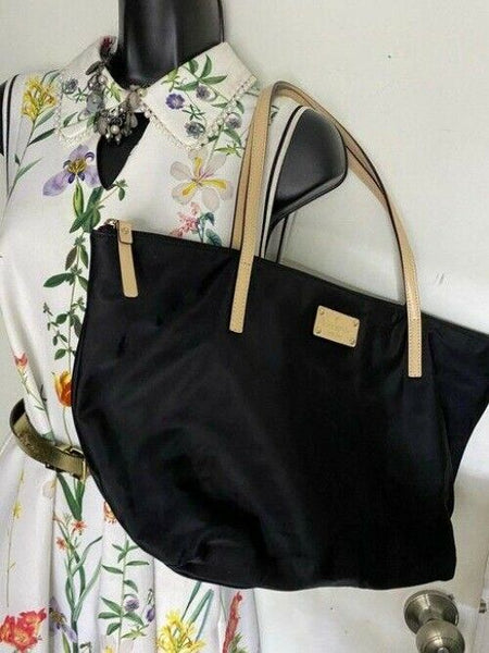 kate spade black nylon shoulder bag
