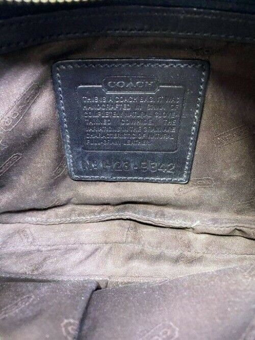 coach black leather shoulder bag