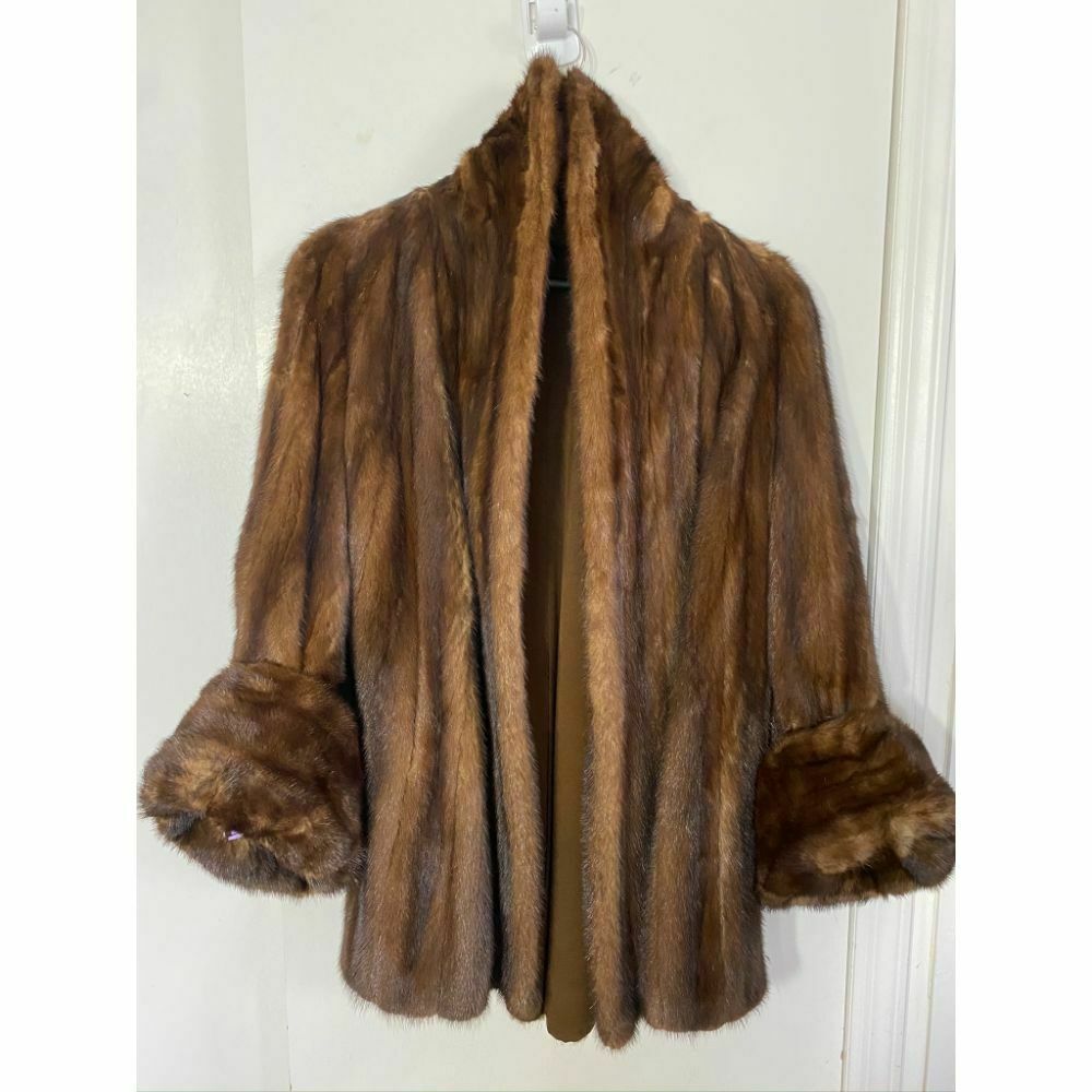 Vintage Brown Mink Fur Coat Small/ Medium Freshly Dry Cleaned