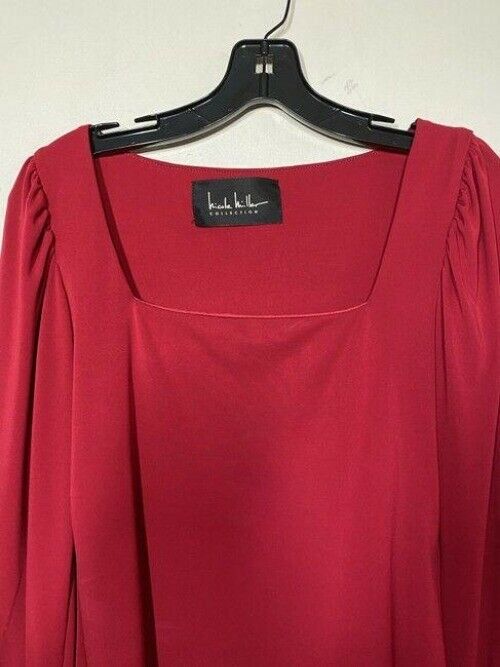 nicole miller red new ls msrp