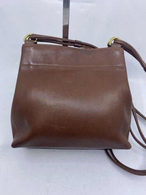 coach vintage brown leather cross body bag